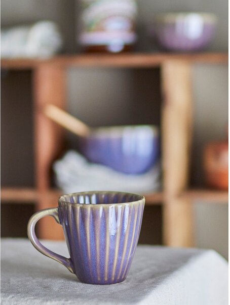 Tazza viola scuro in gres 220 ml Latina – Bloomingville
