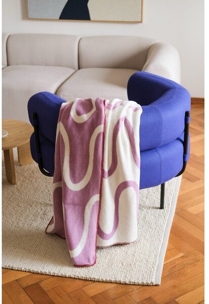 Coperta rosa 150x200 cm Swirl – noo.ma