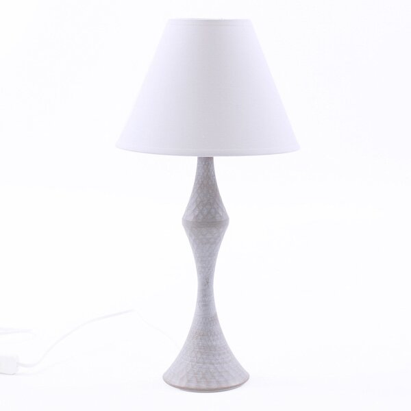 Lampada da Tavolo Ø23xH46 cm in Metallo Grigio