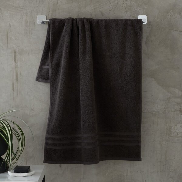 Asciugamano tipo terry grigio scuro in cotone 50x85 cm Zero Twist – Catherine Lansfield