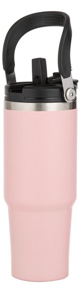 Bottiglia bottiglia da viaggio rosa chiaro in acciaio inox 1 l Eco – Ladelle