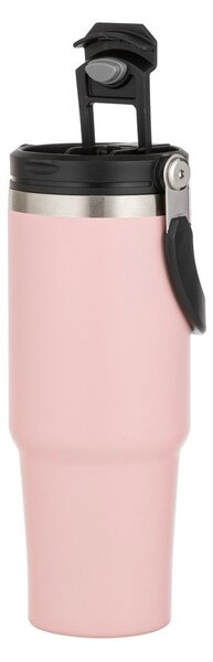 Bottiglia bottiglia da viaggio rosa chiaro in acciaio inox 1 l Eco – Ladelle