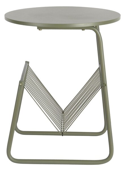 Tavolino rotondo in metallo ø 40 cm Riqueza Revista – Leitmotiv