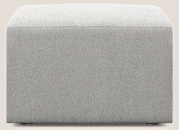 Nettuno modulo pouf in morbido tessuto bouclè T07 grigio
