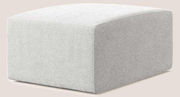 Nettuno modulo pouf in morbido tessuto bouclè T07 grigio