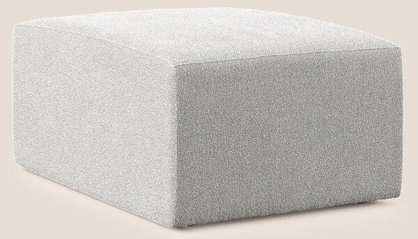 Nettuno modulo pouf in morbido tessuto bouclè T07 grigio