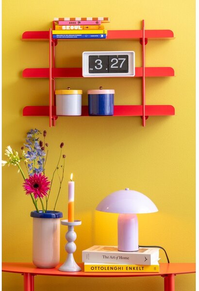 Mensola rossa in metallo con ripiani multipli 60 cm Cool Retro – PT LIVING