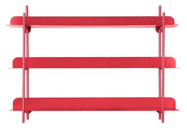 Mensola rossa in metallo con ripiani multipli 60 cm Cool Retro – PT LIVING