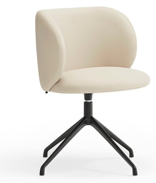 Sedia da pranzo beige in imbottito Mogi – Teulat