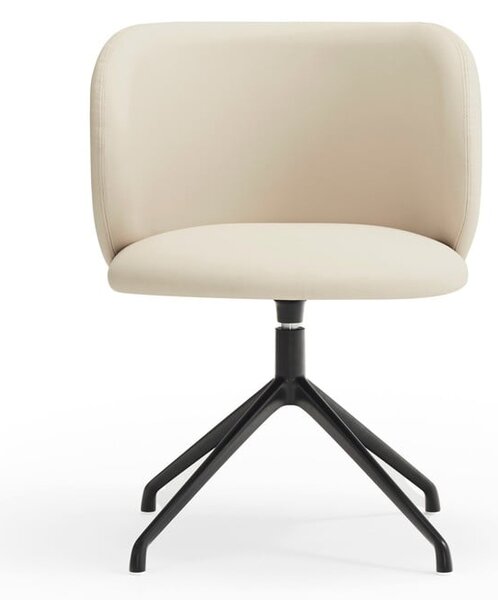 Sedia da pranzo beige in imbottito Mogi – Teulat
