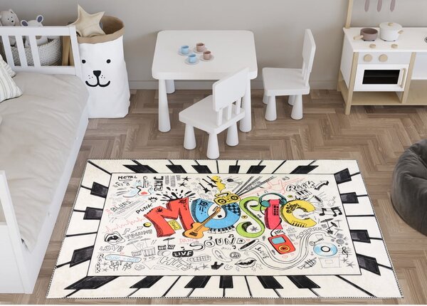 Tappeto per bambini lavabile 160x230 cm Musical – Vitaus