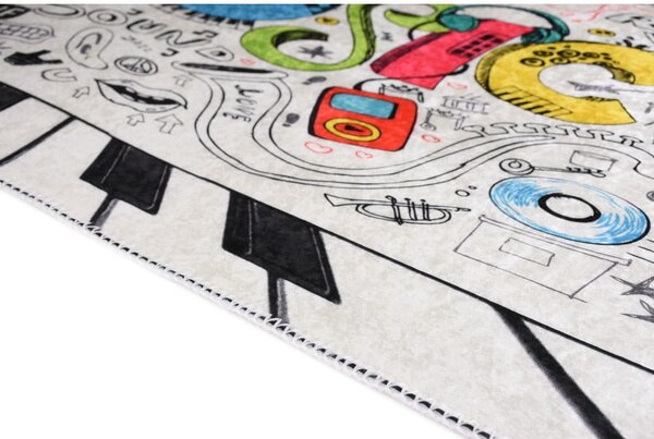 Tappeto per bambini lavabile 160x230 cm Musical – Vitaus