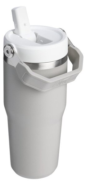 Borraccia termica grigio chiaro in acciaio inox 410 ml IceFlow™ Flip Straw 2.0 Tumbler Ash – Stanley