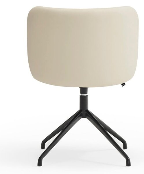 Sedia da pranzo beige in imbottito Mogi – Teulat