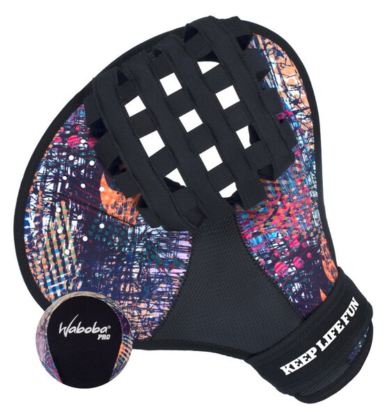 Waboba Catch Set Guantone e Palla per Mare o Piscina Nero
