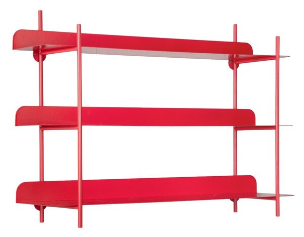 Mensola rossa in metallo con ripiani multipli 60 cm Cool Retro – PT LIVING