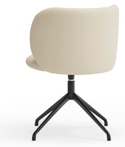 Sedia da pranzo beige in imbottito Mogi – Teulat