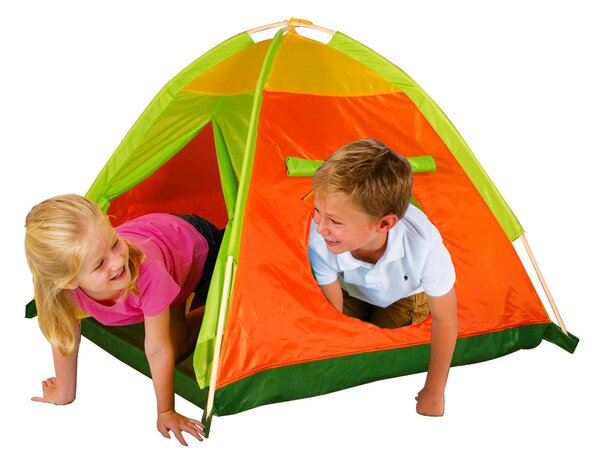 Tenda da Gioco per Bambini 112x112x94 cm Struttura in Plastica Tubolare Avventura Multicolore