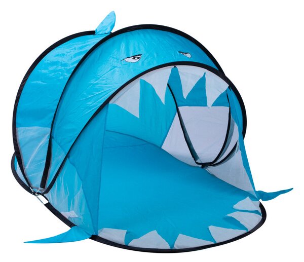 Tenda da Gioco per Bambini 183x96x86 cm con Apertura Pop-Up Squalo Blu