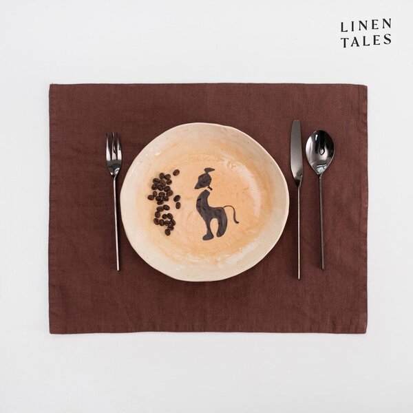 Tovaglietta in lino 35x45 cm Chocolate – Linen Tales