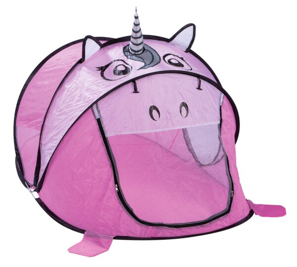 Tenda da Gioco per Bambini 183x96x86 cm con Apertura Pop-Up Unicorno Rosa