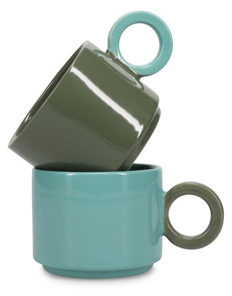 Tazza blu in gres 280 ml Lou – ONA