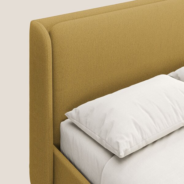 Nadine letto contenitore di design e comfort Italiano in tessuto imper
