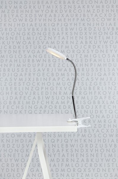 Lampada da tavolo a LED bianchi con clip Flex - Markslöjd