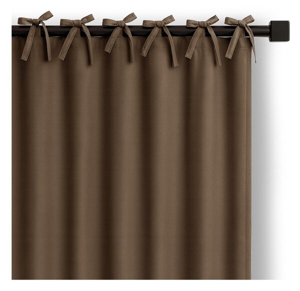 Tenda parzialmente oscurante marrone 140x250 cm Carli Tie – Restilo
