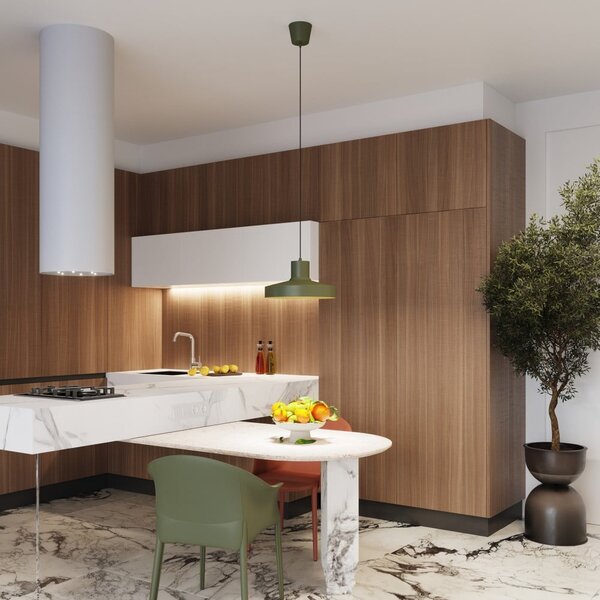 Lampadario verde ø 35 cm Vito – Sollux