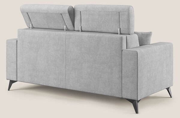 Pegaso divano letto con poggiatesta reclinabili e rivestimento T02 gri