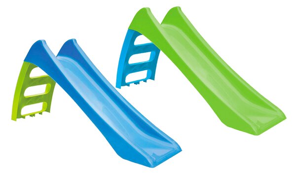 Scivolo 3 Gradini 116x62,5x36 cm in Plastica Azzurro o Verde