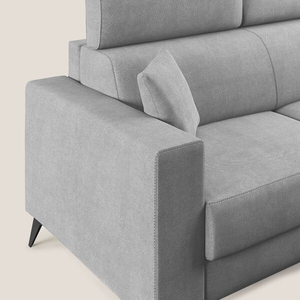 Pegaso divano letto con poggiatesta reclinabili e rivestimento T02 gri