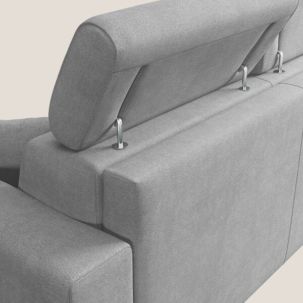 Pegaso divano letto con poggiatesta reclinabili e rivestimento T02 gri