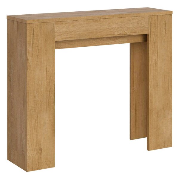 Consolle Allungabile 90x25/181 cm Pannelli in Nobilitato Slick Quercia Natura