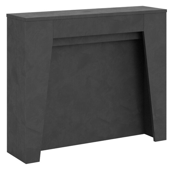 Consolle Allungabile 90x25/211 cm Pannelli in Nobilitato Anea Antracite
