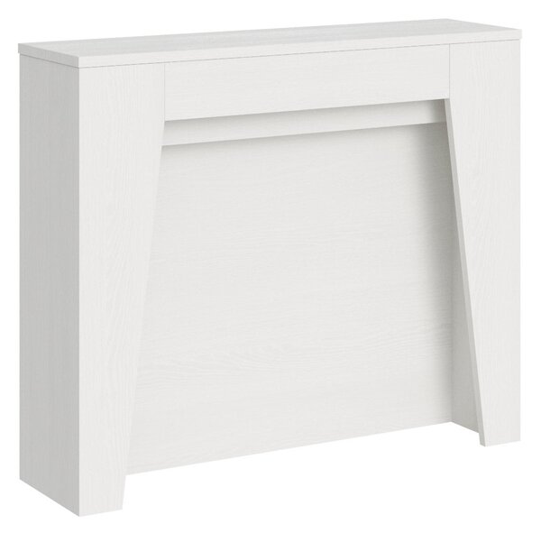 Consolle Allungabile 90x25/211 cm Pannelli in Nobilitato Anea Bianco Frassino
