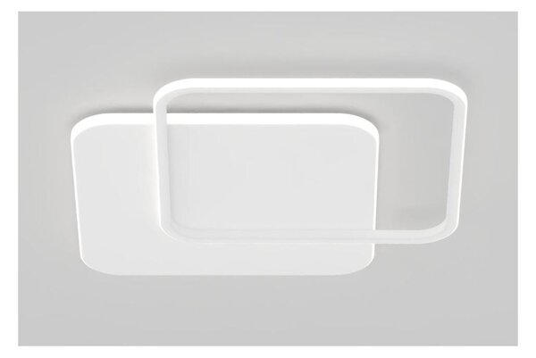 EARTH LAMPADA DA PARETE O SOFFITTO QUADRATA BIANCA O ORO CM 59X59 LED 42W LUCE CCT 3000K-4000KMODERNA
