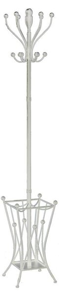 Appendiabiti a Stelo 30x30xh184 cm in Metallo Bianco