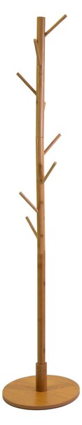 Appendiabiti a Stelo H164 cm in Legno di Bamboo Naturale
