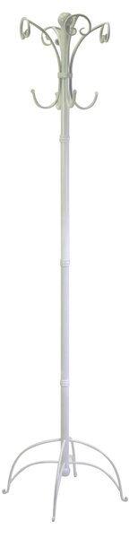 Appendiabiti a Stelo Ø45xh180 cm in Metallo Bianco