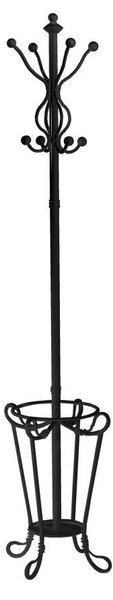 Appendiabiti a Stelo Ø40xh180 cm in Metallo Nero