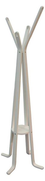 Appendiabiti a Stelo 50xh180 cm in Compensato di Legno di Betulla Bianco