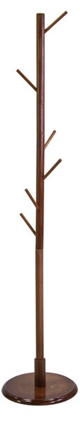 Appendiabiti a Stelo H164 cm in Legno di Bamboo Noce
