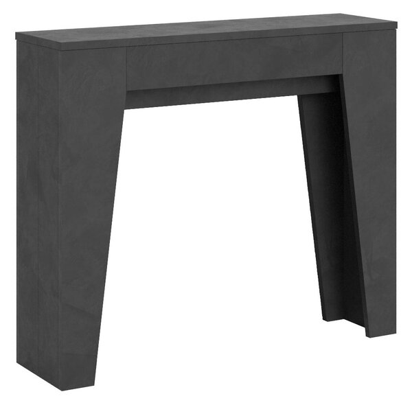 Consolle Allungabile 90x25/181 cm Pannelli in Nobilitato Narrow Antracite