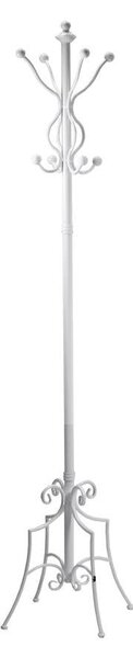 Appendiabiti a Stelo 44x44xh180 cm in Metallo Bianco