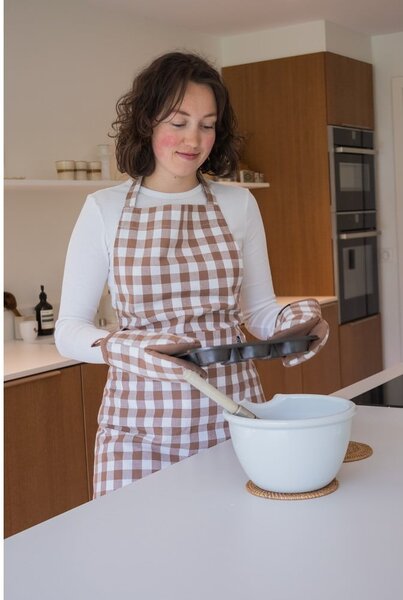 Set di guanti da forno in cotone 2 pz Gingham – Tiseco Home Studio