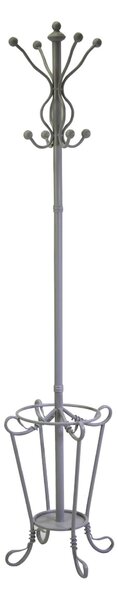 Appendiabiti a Stelo Ø40xh180 cm in Metallo Grigio