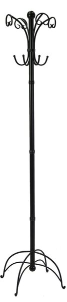 Appendiabiti a Stelo Ø45xh180 cm in Metallo Nero