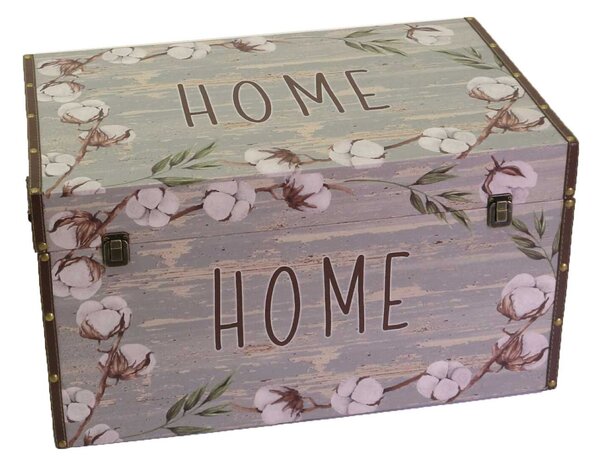 Set 3 Bauli Rettangolari in Similpelle Design Home Grigi